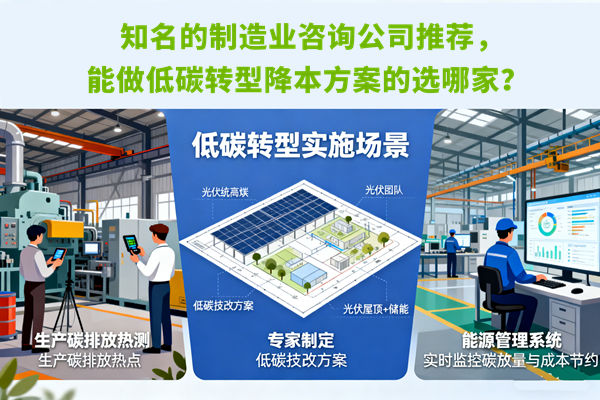 知名的制造業咨詢公司推薦，能做低碳轉型降本方案的選哪家？